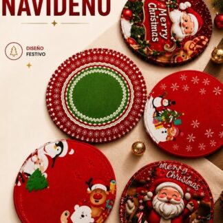 Tapete redondo de navidad